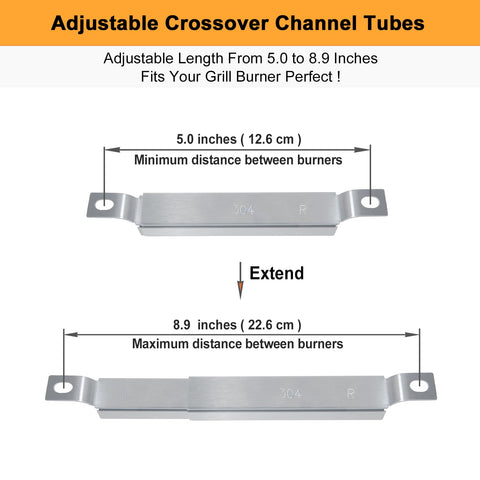 Welbocom crossover tube angle view showing compact adjustable design for flexible installation.