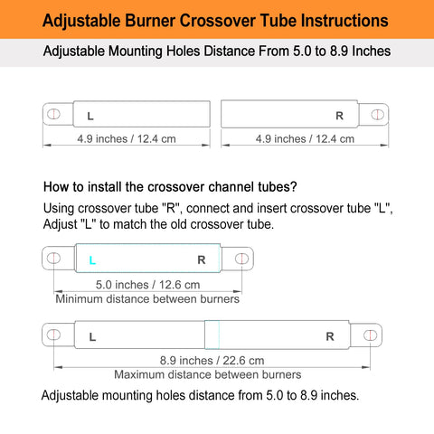 Welbocom crossover tube fit chart helps verify compatibility with grills.