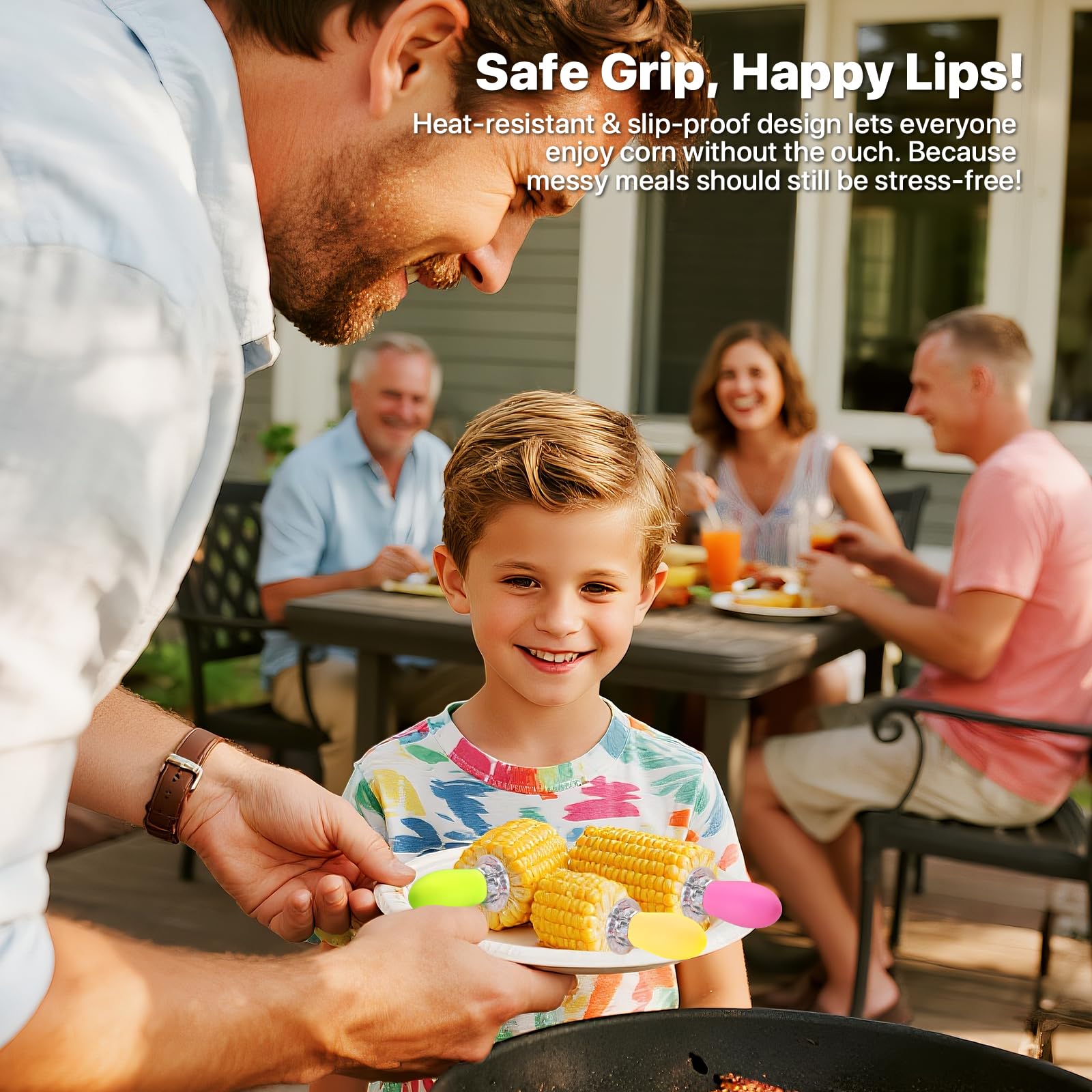 WellFAR rainbow silicone handles provide easy identification and comfortable grip.