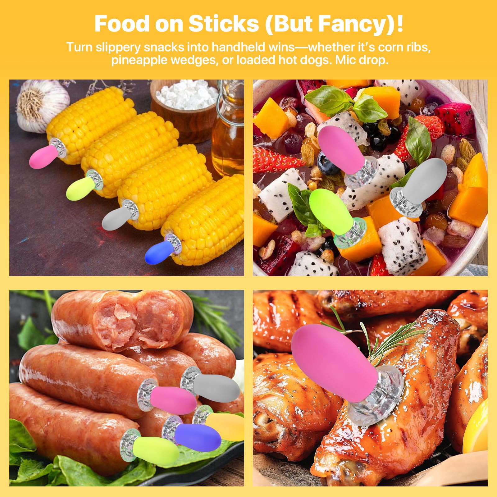 WellFAR stainless steel pins with heat-resistant silicone for a safe dining experience.