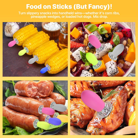 WellFAR stainless steel pins with heat-resistant silicone for a safe dining experience.