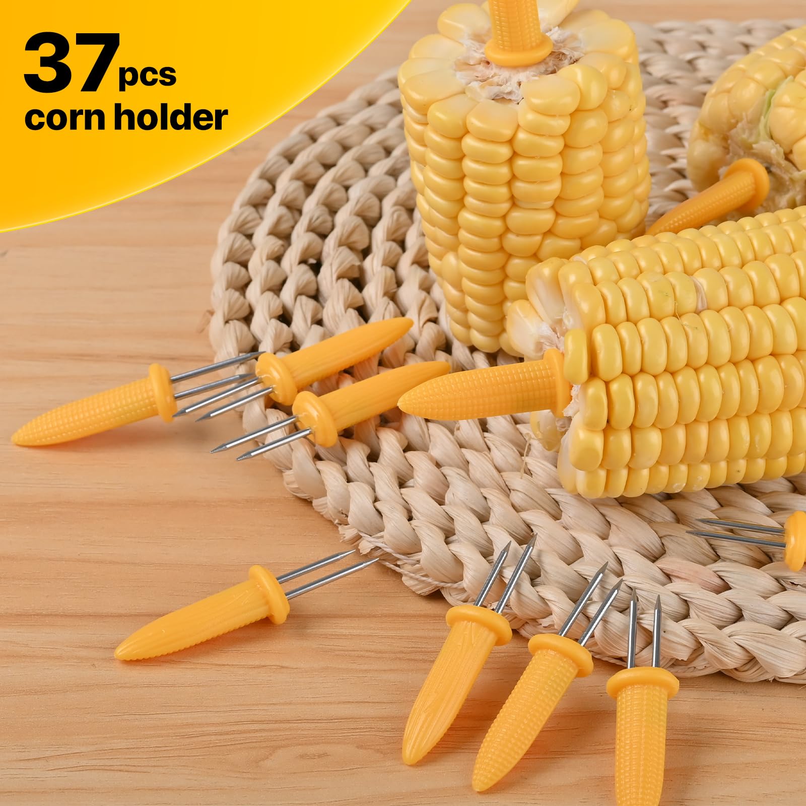 WELLFAR corn holders for family dinners with stable bite and fun design