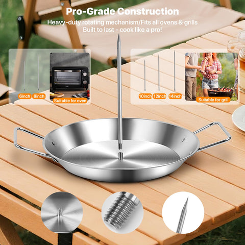 Wellfar silicone basting brushes for controlled glazing during roasting.