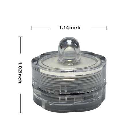 Wellgium 24 piece LED tea light set for vase and bowl decor