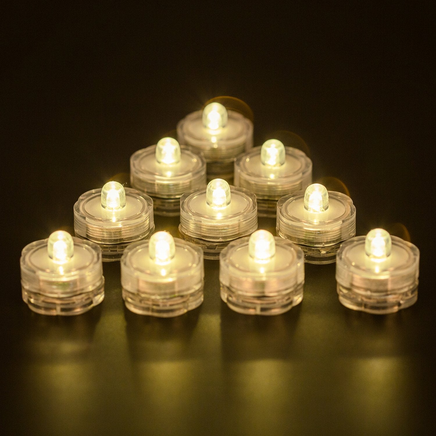 Wellgium compact LED tea light sized 30x30x25 mm for small vessels