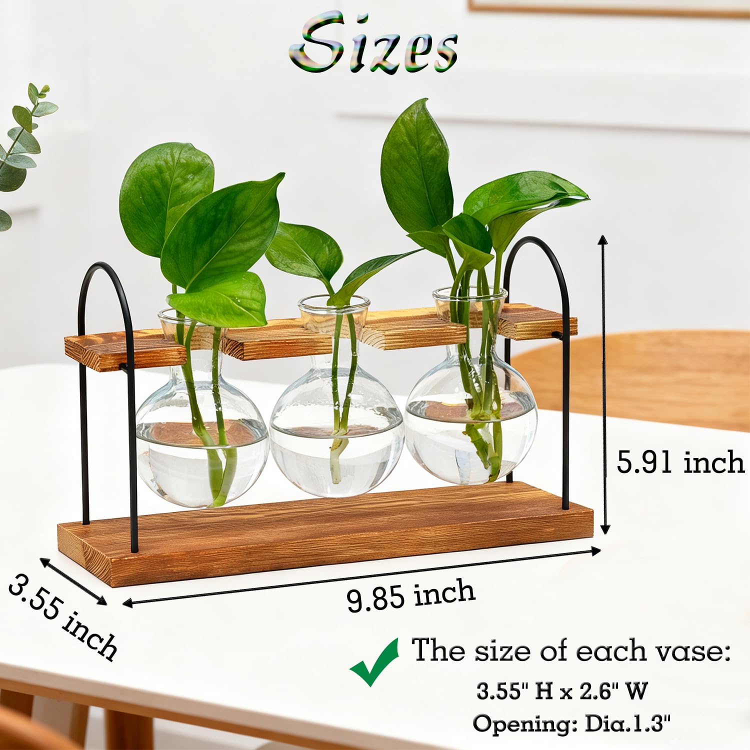 Wellinc stable wooden stand provides durable support for tabletop display