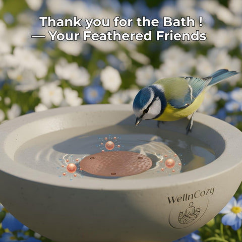WellnCozy bird-friendly finish invites feathered visitors with calm aesthetics.