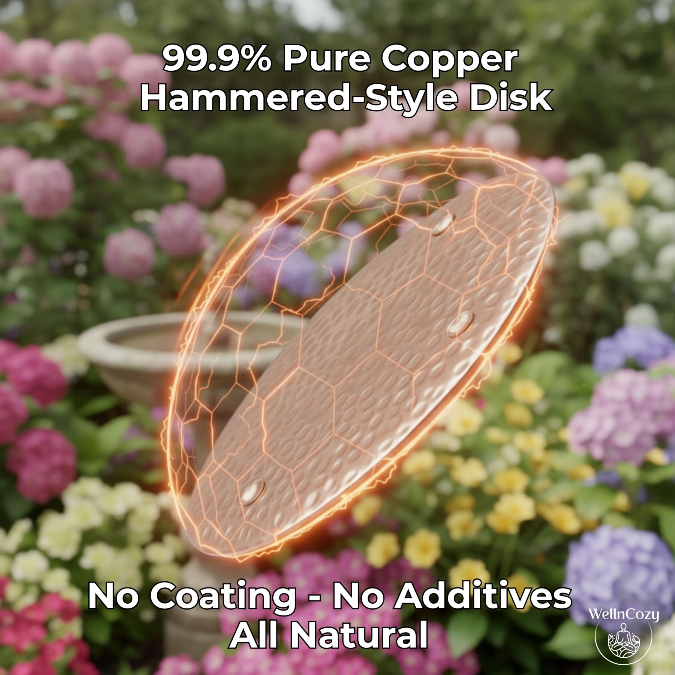 WellnCozy maintenance kit helps keep copper disc looking good.