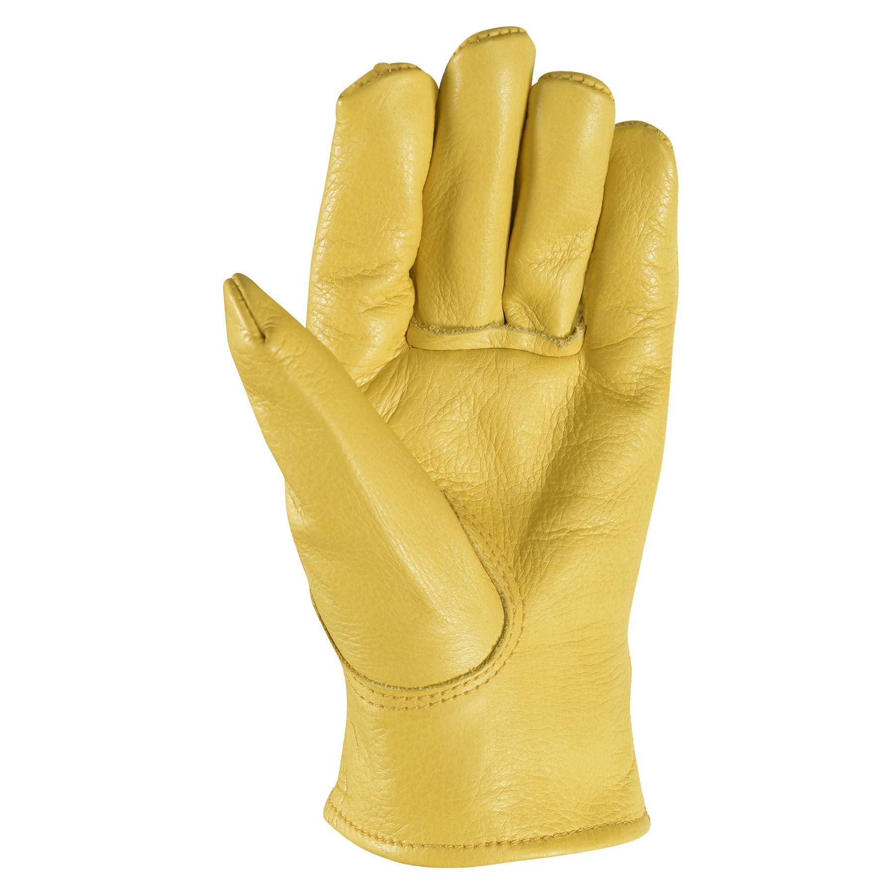 Wells Lamont kids leather gloves side view for outdoor yard work protection