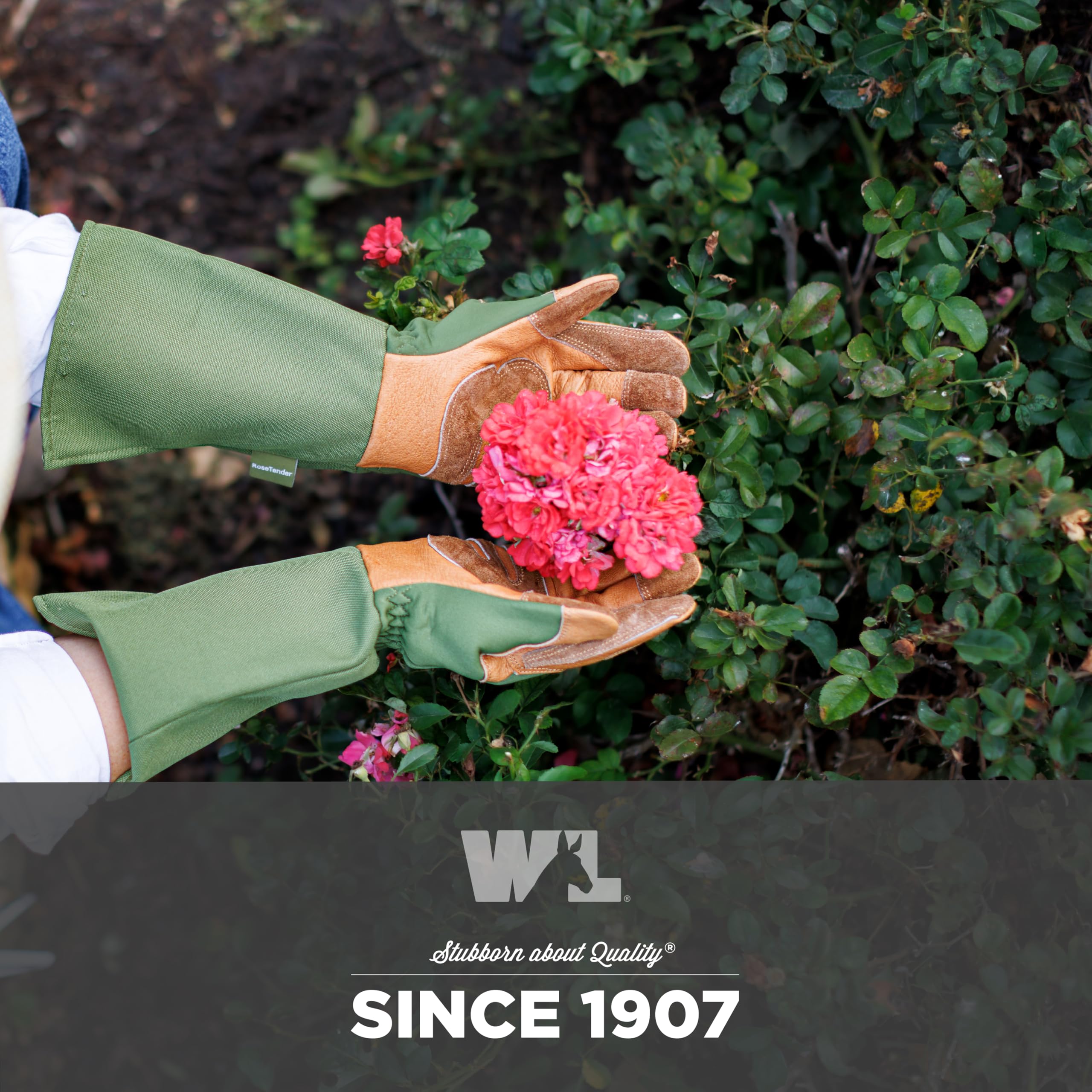 Wells Lamont Rosetender durable leather gloves for yard work