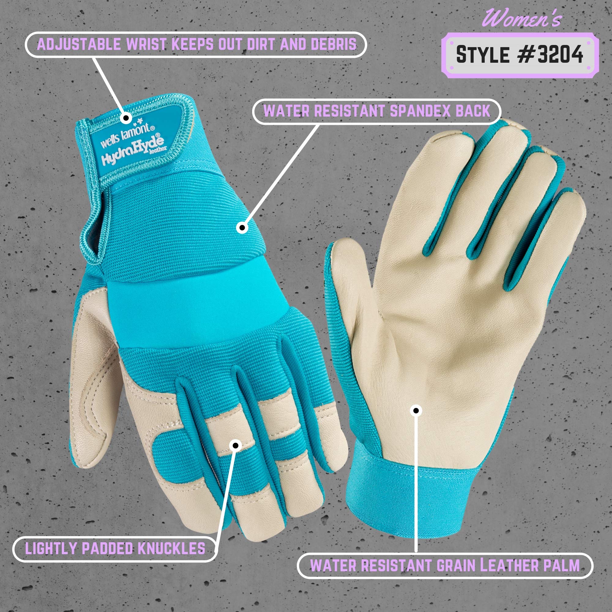 Wells Lamont HydraHyde breathable back reduces heat during long sessions.