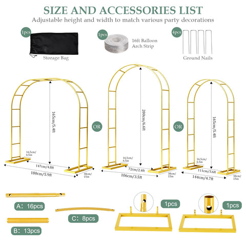 WellSign three-size adjustable arch offers flexible event layouts.