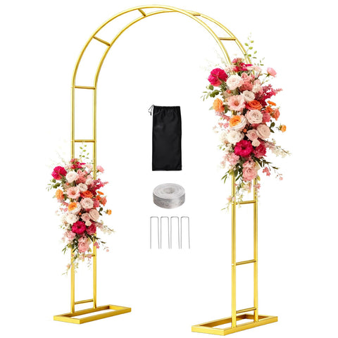 WellSign balloon arch stand 7.2ft by 4.3ft with sturdy metal tubes for events