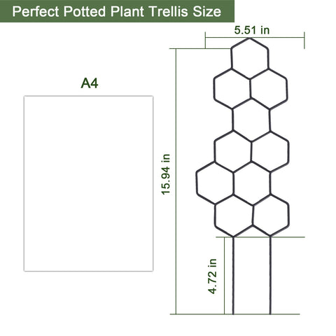 WellSign decorative honeycomb trellis enhances garden decor