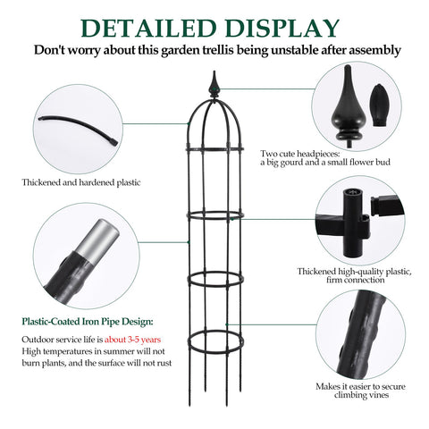 WellSign garden tower trellis used with potted plants indoors for vertical growth.
