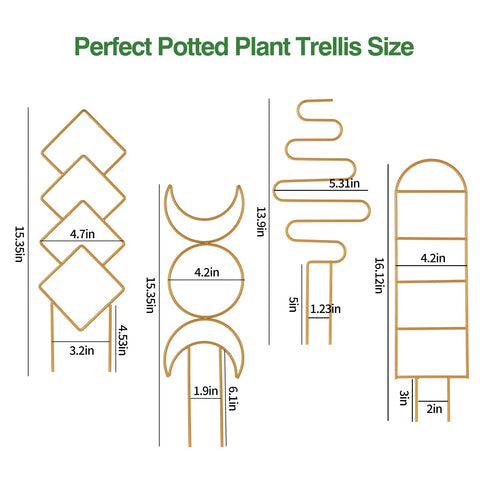 WellSign gold mini trellis closeup shows premium finish.