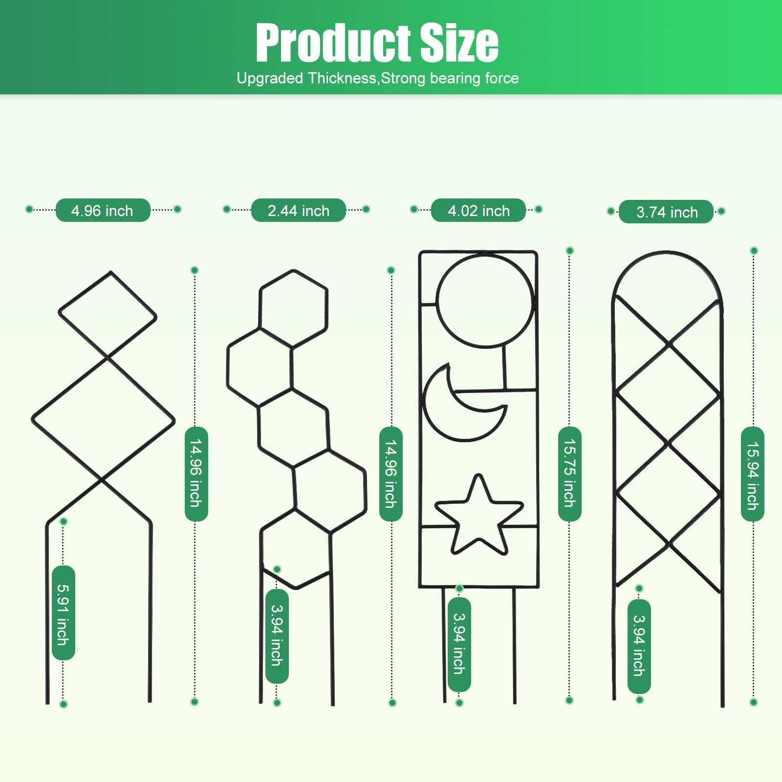 WellSign virgin iron construction ensures durable trellis