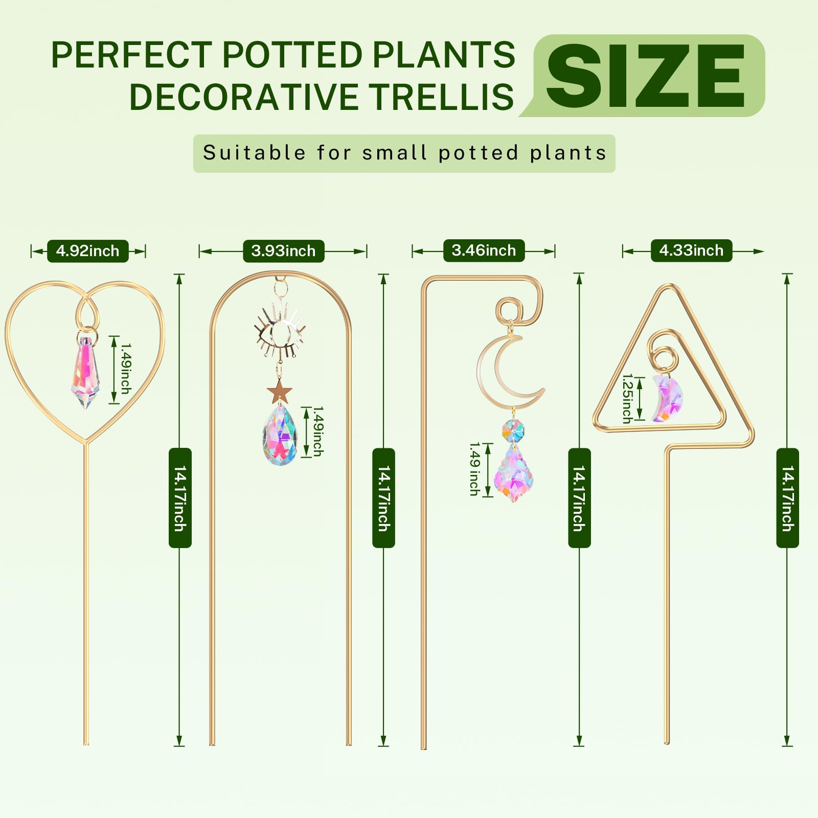WellSign butterfly design trellis adds whimsical charm to pots.