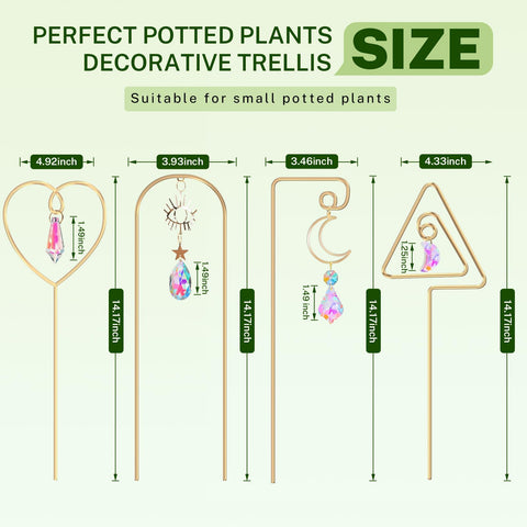 WellSign butterfly design trellis adds whimsical charm to pots.