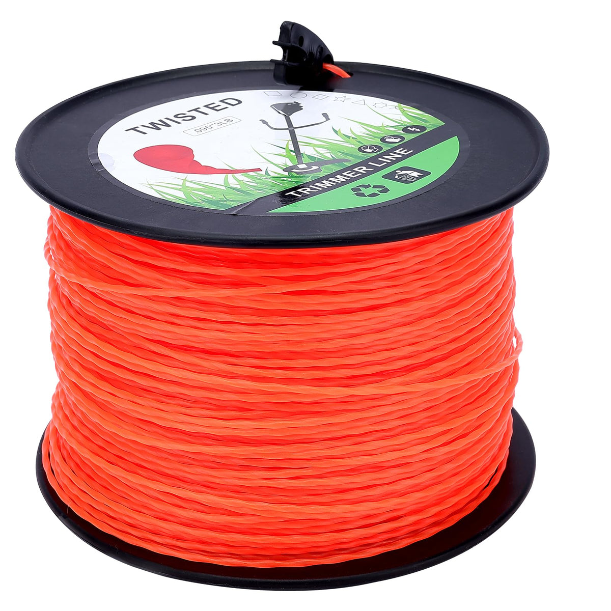 Wellsking 0.095-inch round twist line on a spool ready for tough weed cutting