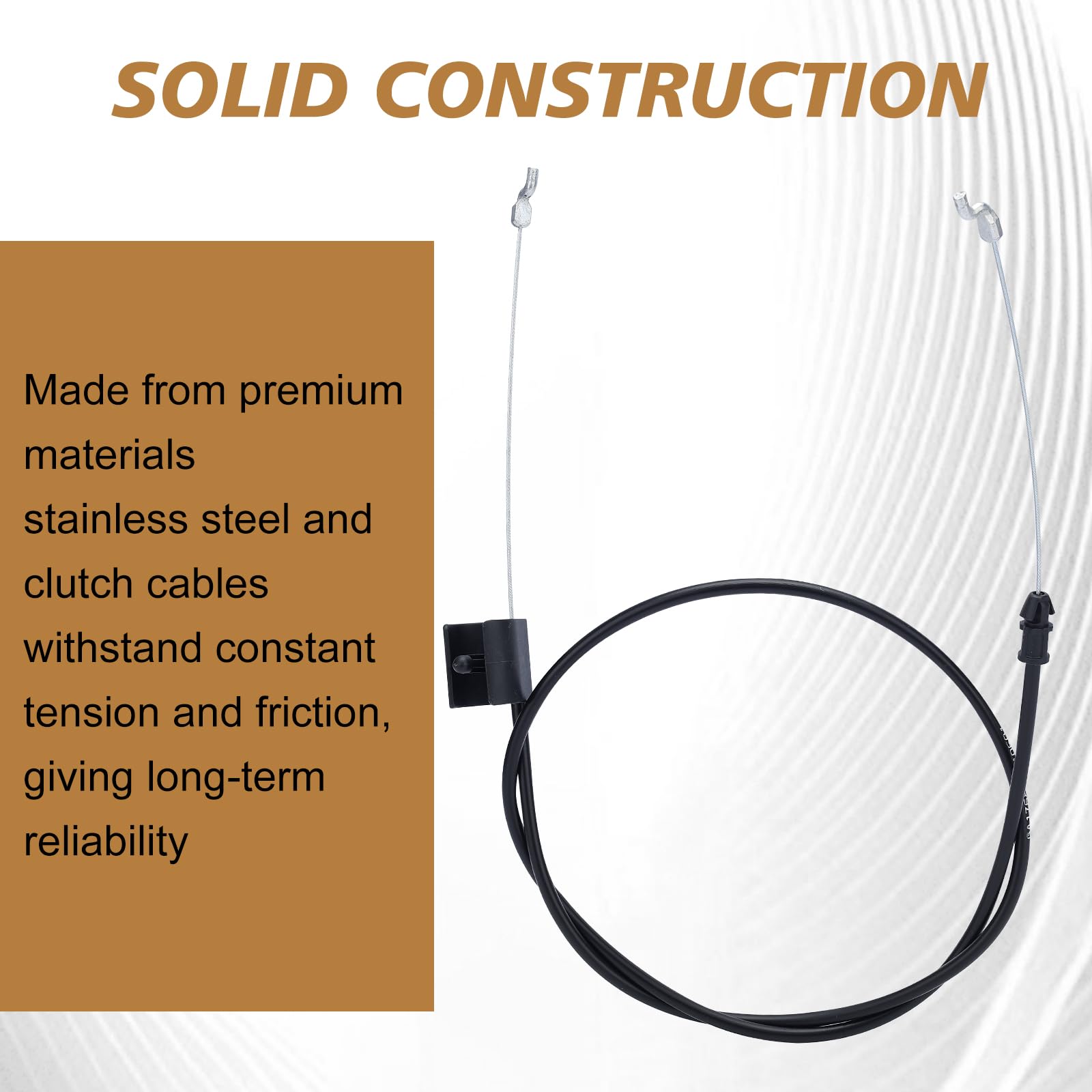 Wellsking 50-inch cable with Z-bend ends for standard mowers.