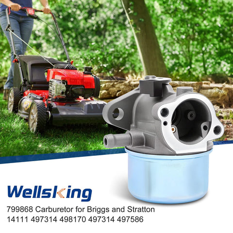 Wellsking 799868 carburetor installation guide shows easy mounting