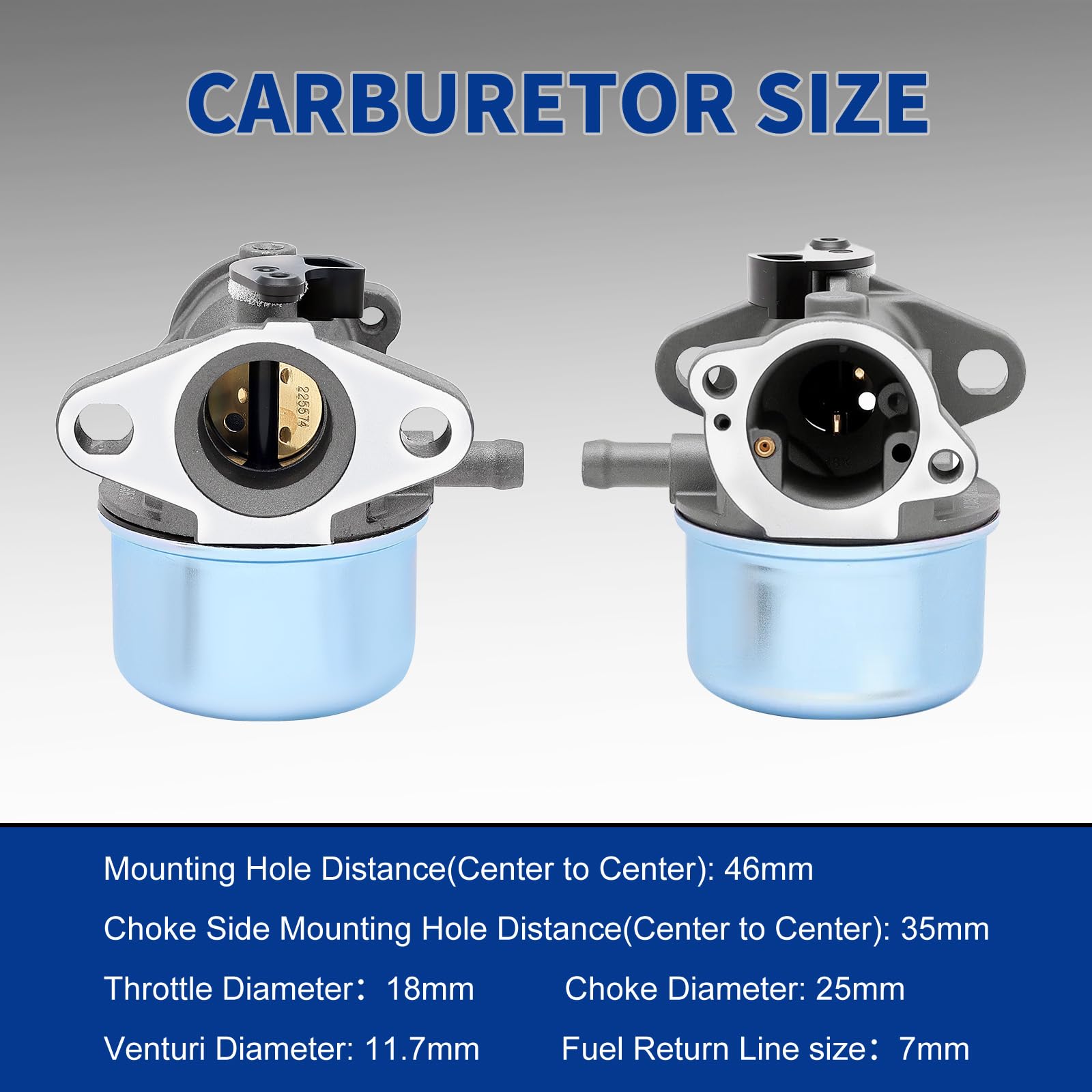 Wellsking 799868 carburetor side view shows compact form