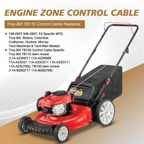 Wellsking Bolens Yard Machines cable replacement for durable performance.
