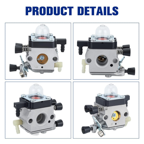 Wellsking FS55RC carburetor in use on a trimmer demonstrates ready-to-install replacement.
