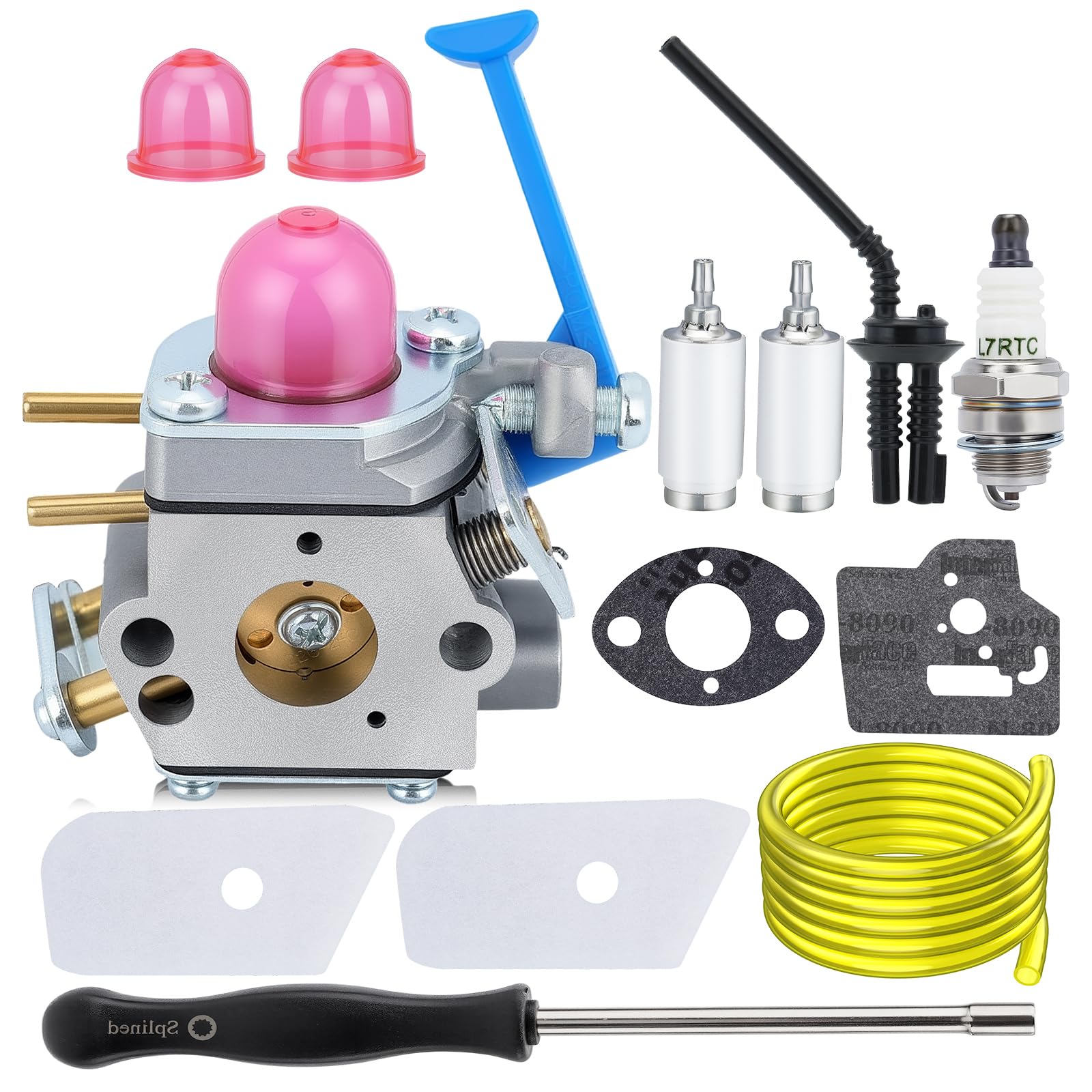Wellsking Husqvarna 125L carburetor in box, replacement part for easy restoration.