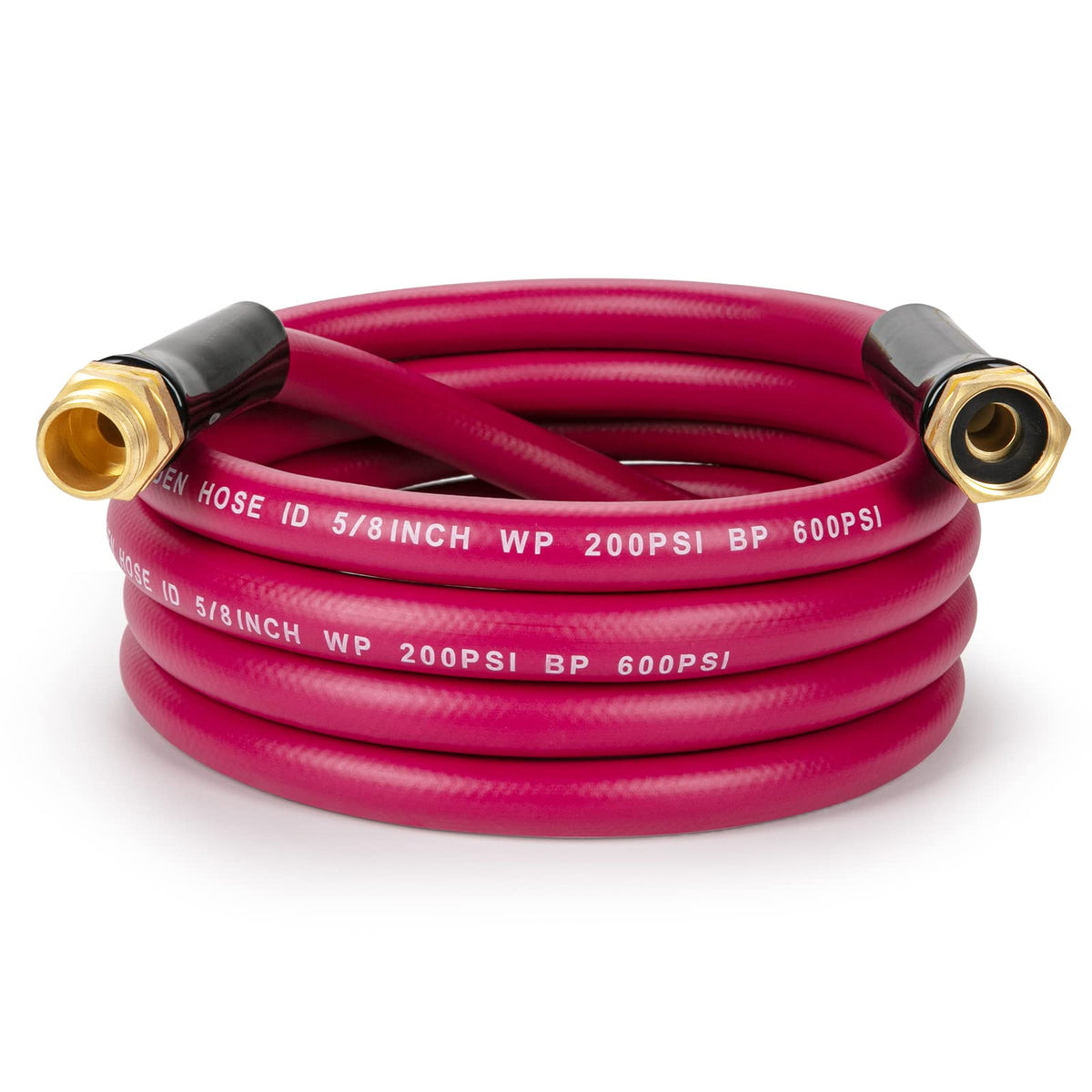 WELLUCK garden hose 5-8 in 10 ft anti-kink design for steady water flow.