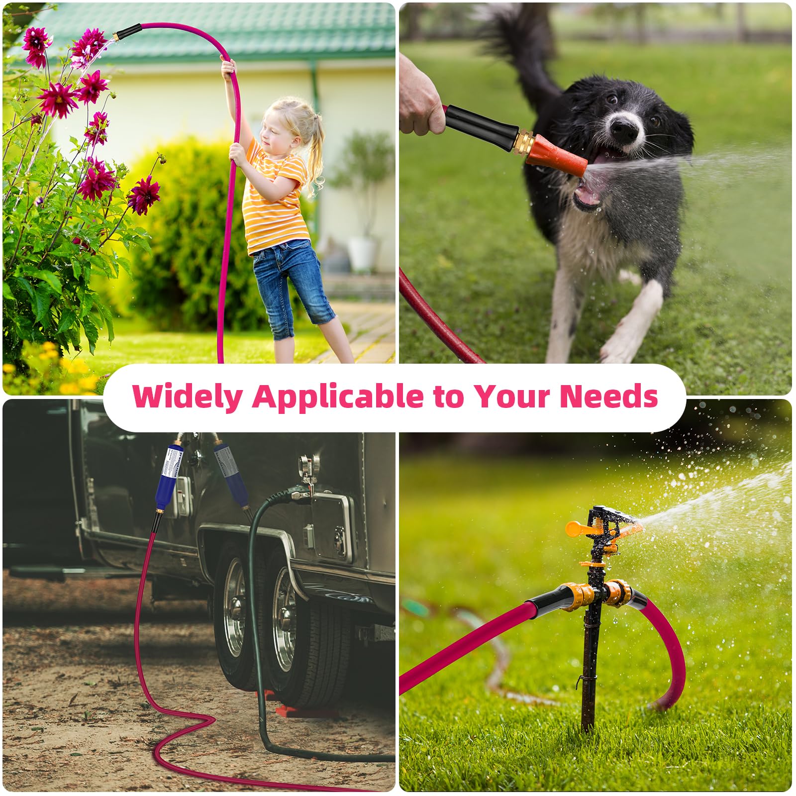 WELLUCK easy coil storage design keeps hoses tidy after use.