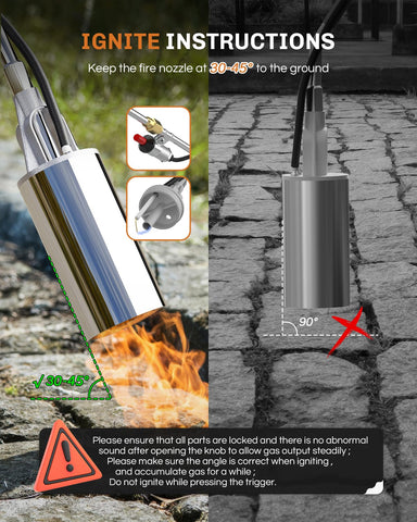 WELLUCK torch being used for snow, barbecue, and more