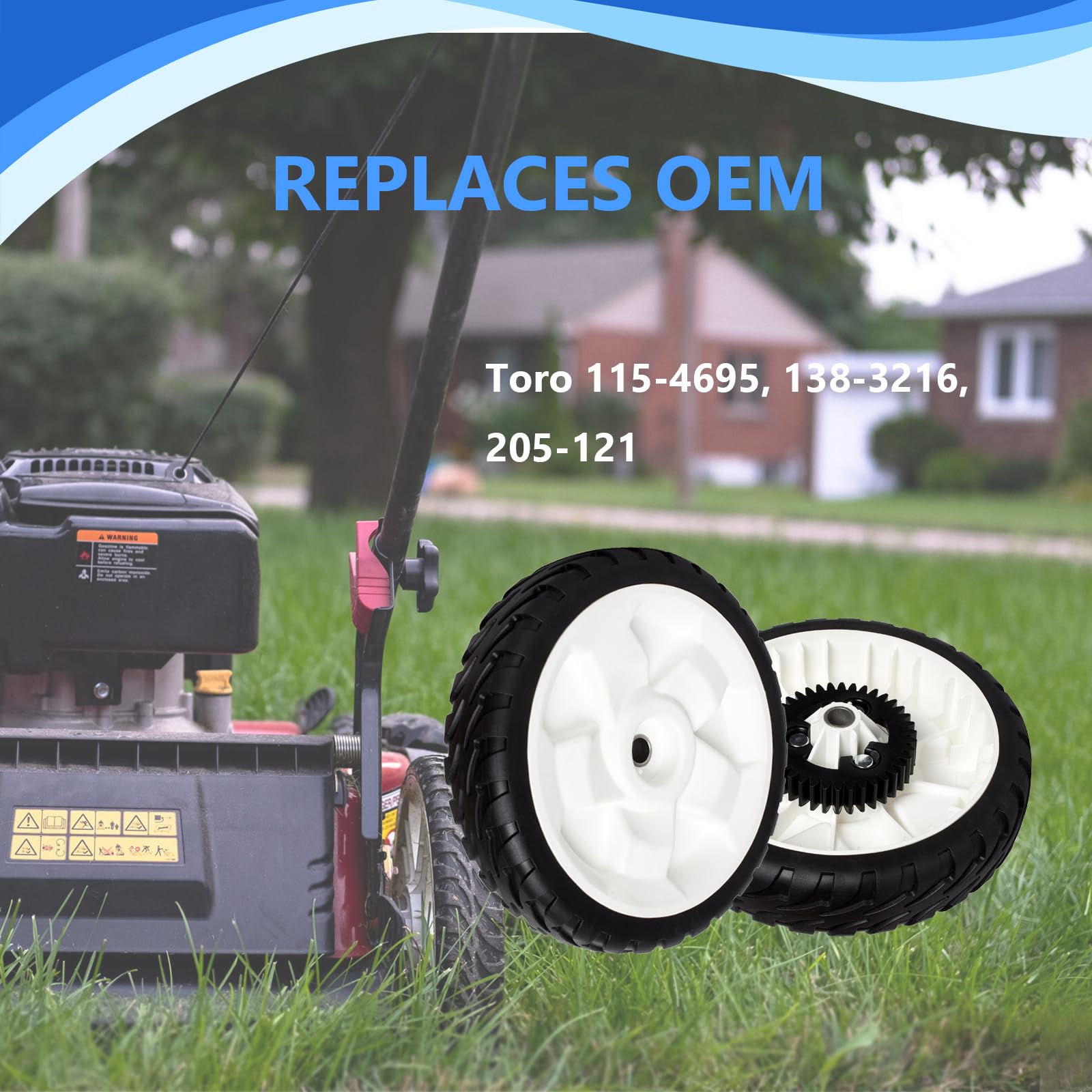 WELOVEHOME two-pack wheels ready for quick installation