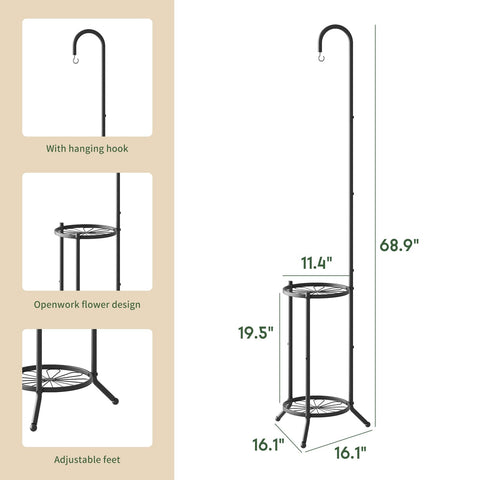 WELUKGUUD plant stand indoors outdoors fits small patios easily