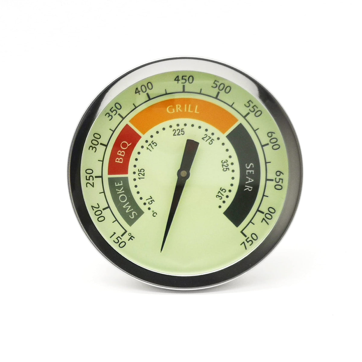 WEMEIKIT 3-1/8 inch luminous dial thermometer for quick grilling visibility