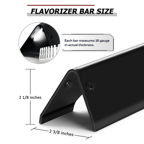 WEMEIKIT flavorizer bar for Genesis II S-435, 17-inch, durable enamel surface