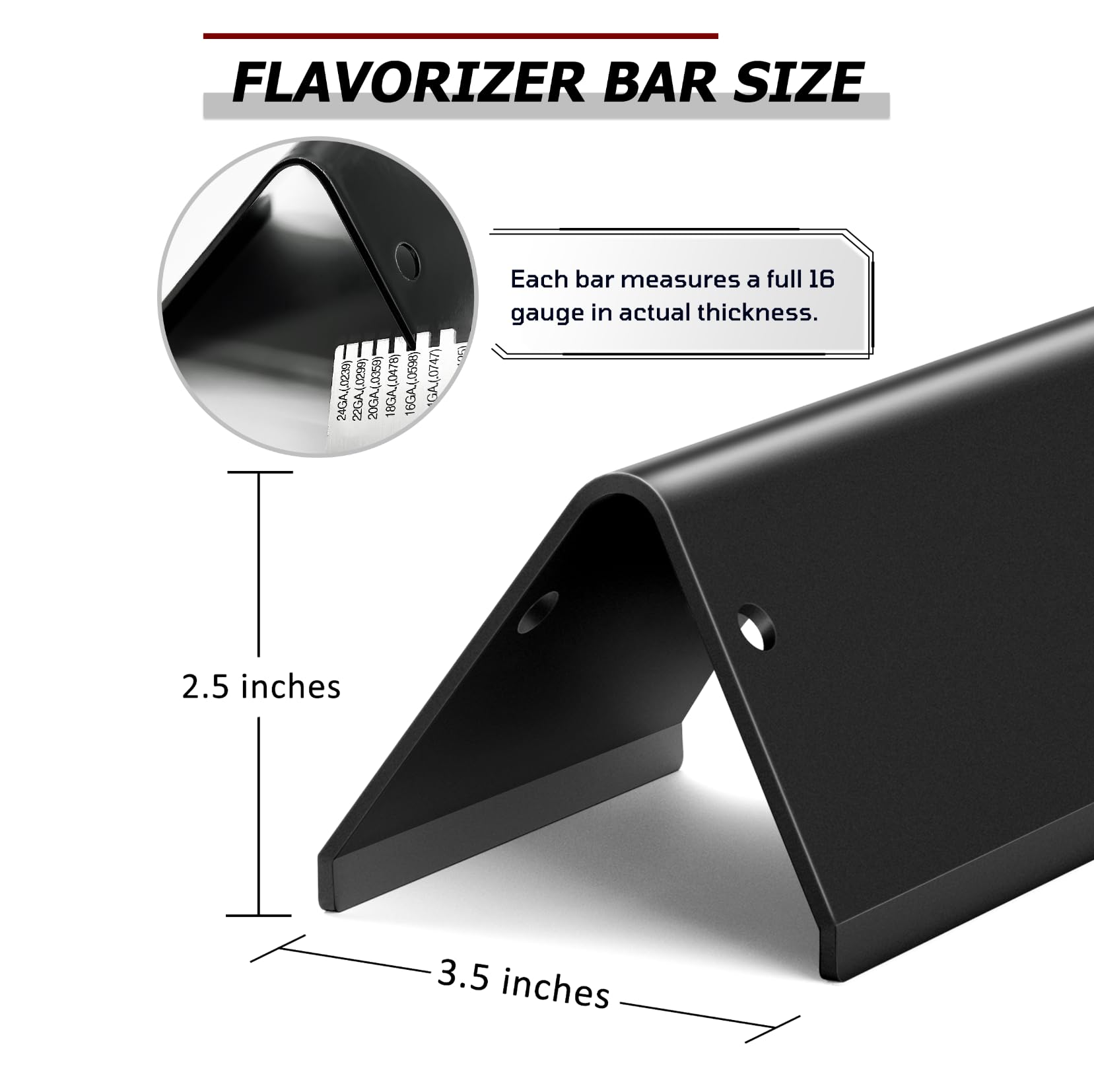 WEMEIKIT 3-pack flavorizer bars for Weber Spirit II replacement.