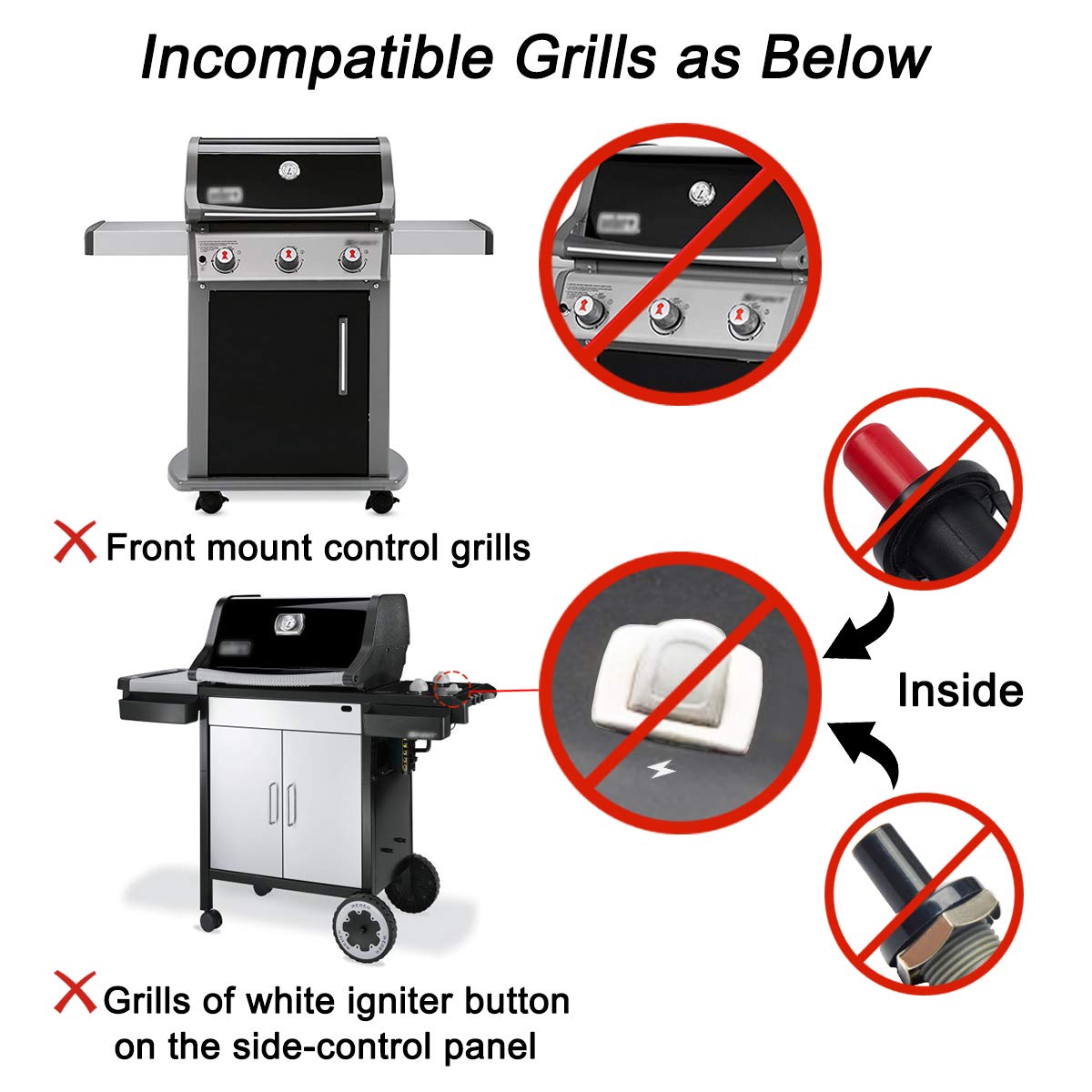 WEMEIKIT packaging includes all ignition parts and extras for Weber grills.