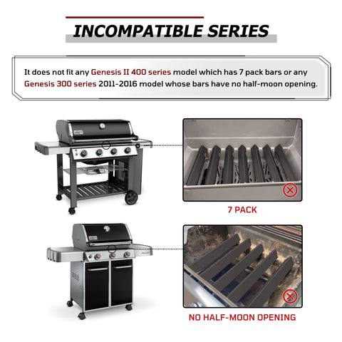 WEMEIKIT compatible replacement bars keep your Weber grill performing like new.
