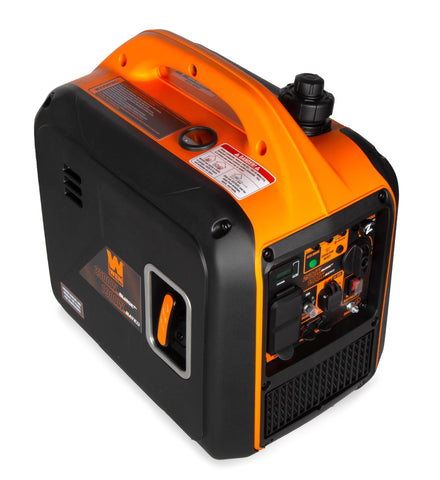 WEN 2500W inverter generator eco-mode feature for efficient fuel use.