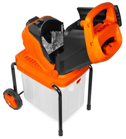 WEN 41130 hopper and safety system prevents startup when open during operation.