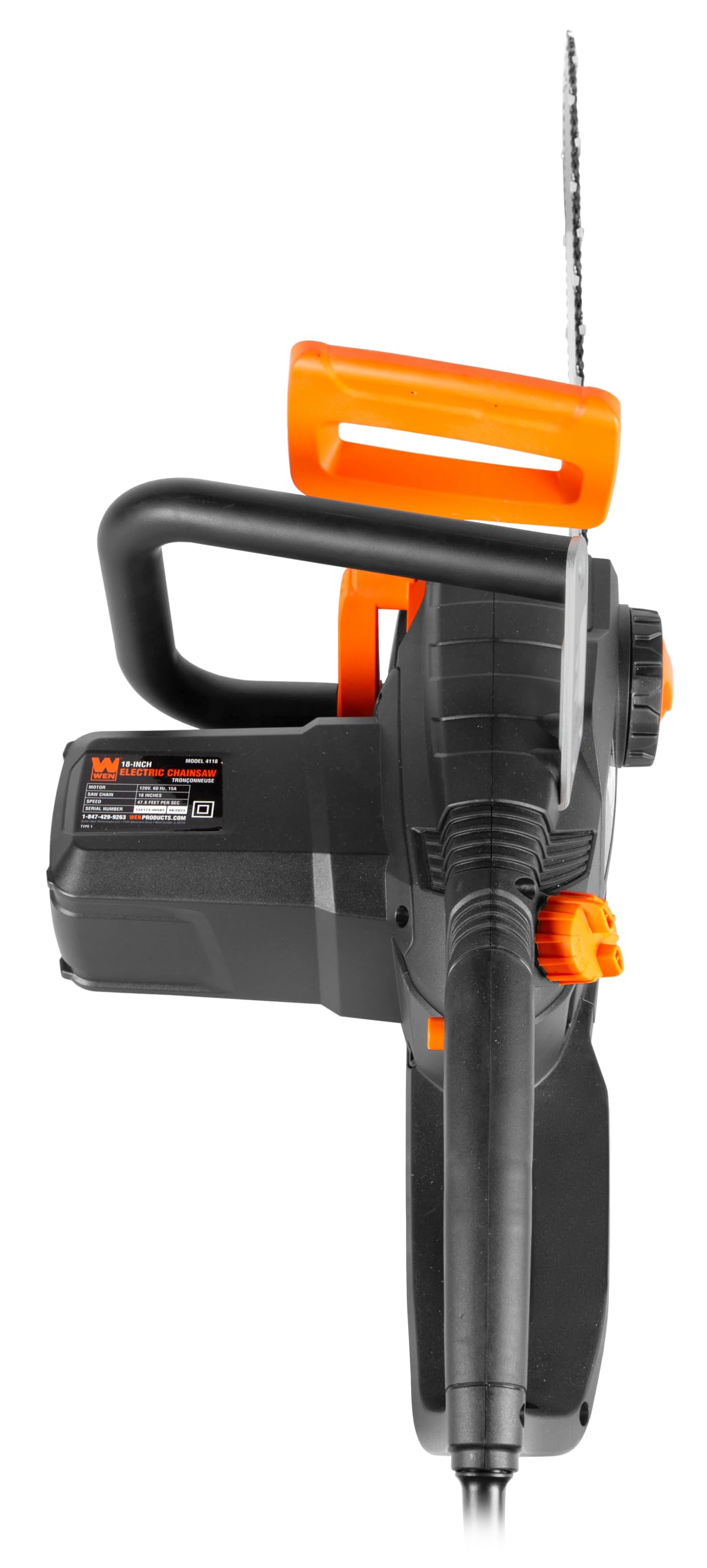 WEN cable strain relief notch helps manage extension cords.
