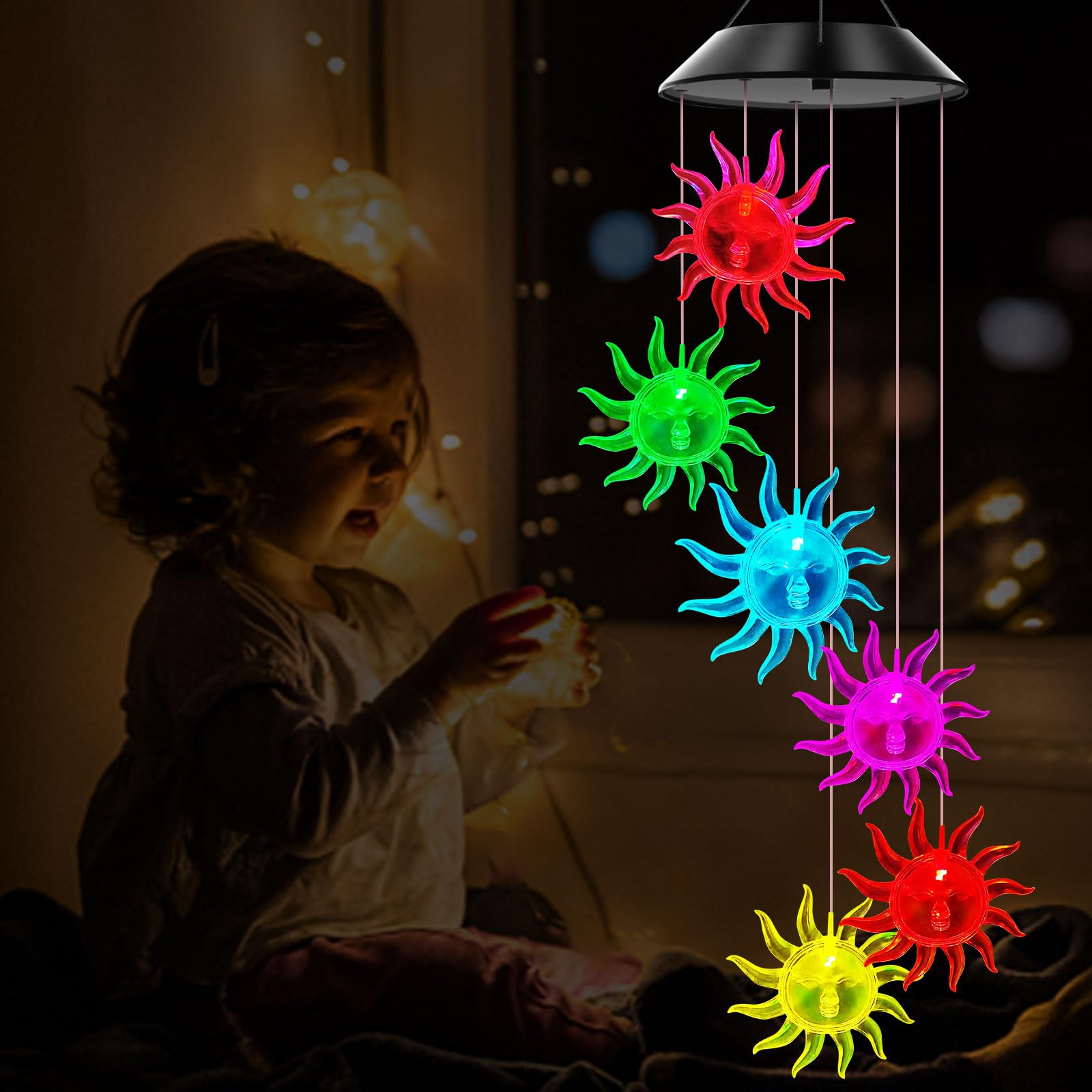 WENANA night-time illumination adds vibrant color to your yard.