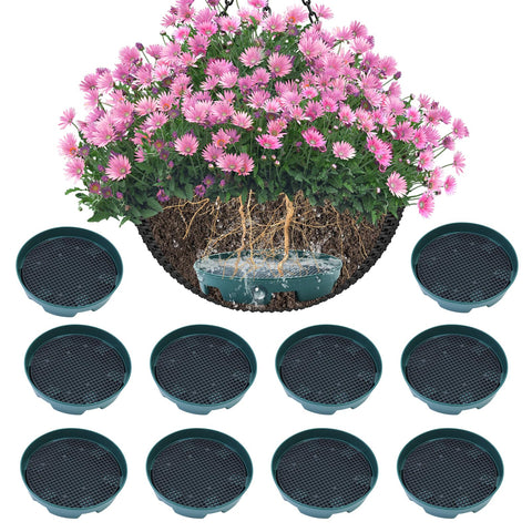 Wenfan invisible hanging basket insert with 5.1-inch pan improves planter aesthetics.