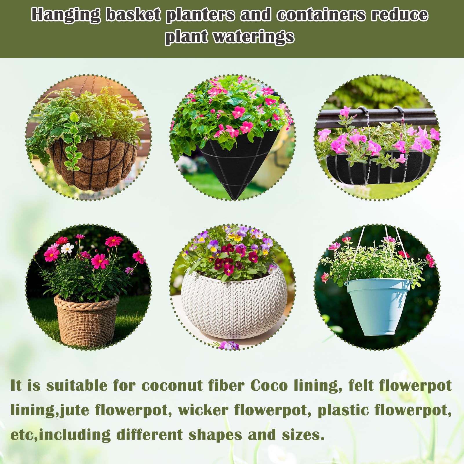 Wenfan moisture-absorbing mat quickly releases water for roots.