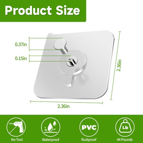 WENMIXER hook with 44lb capacity for sturdy items