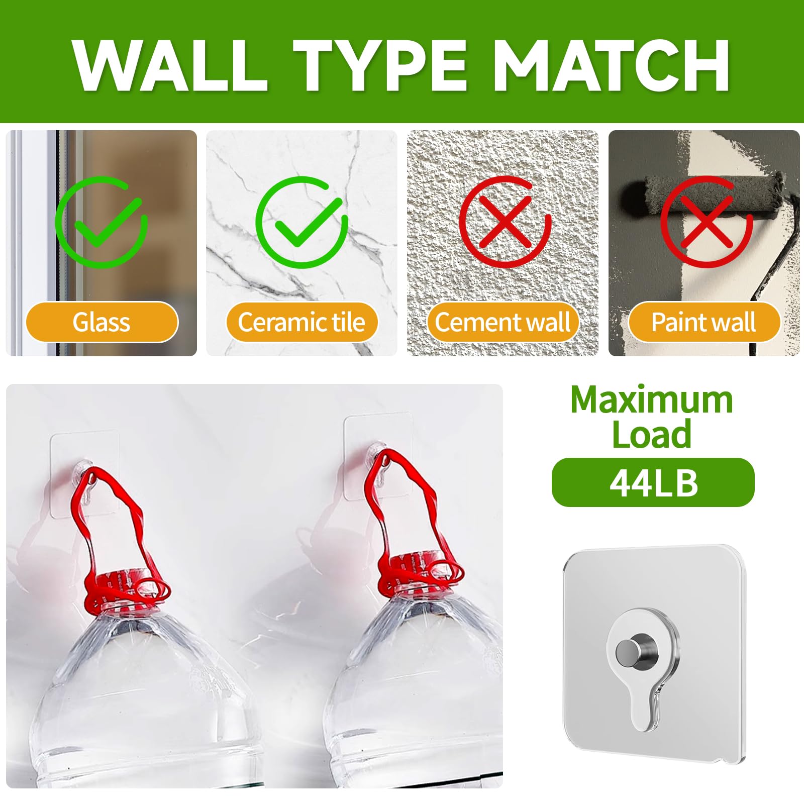 Ideal for window-mounted bird feeders and lightweight décor