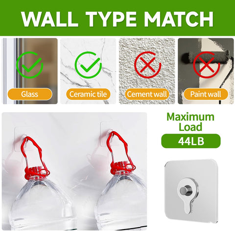 Ideal for window-mounted bird feeders and lightweight décor
