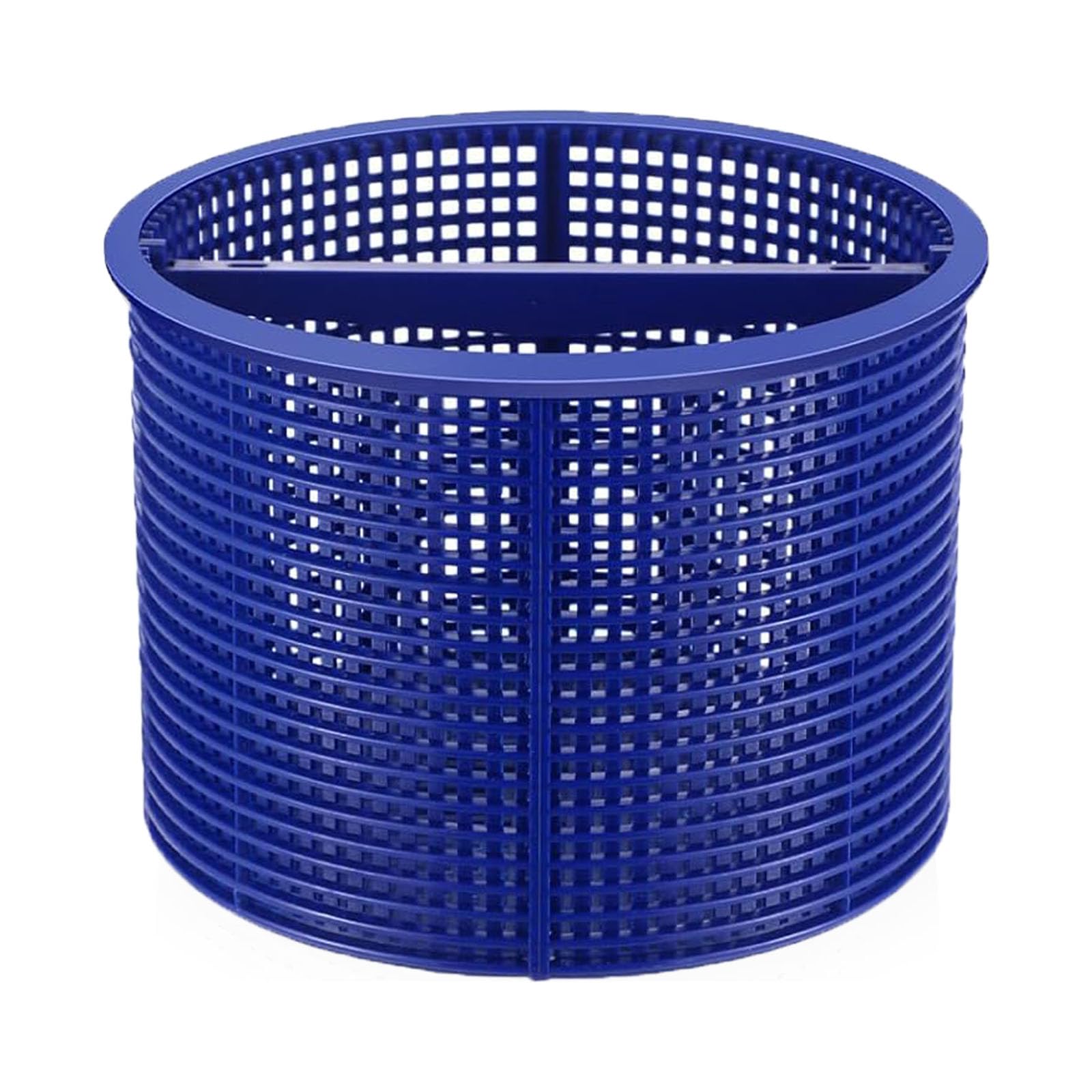 WENPENG pool skimmer basket blue, top view shows compact debris capture.